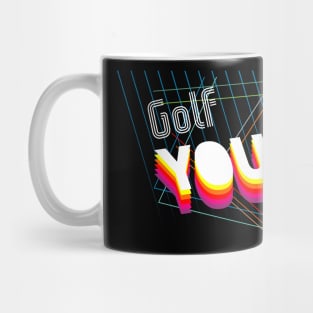 golf youth retro Mug